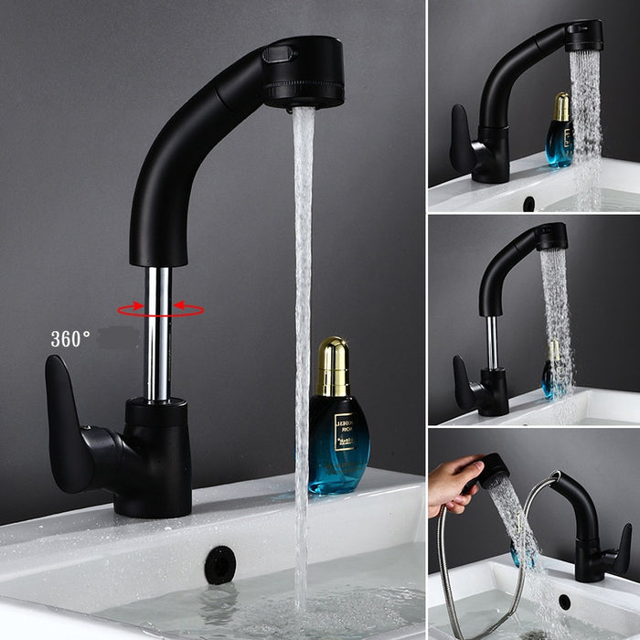 Height Adjustable Pull-out Sink Tap - vital gadget