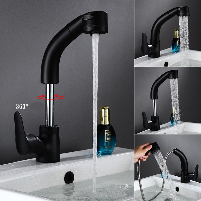 Height Adjustable Pull-out Sink Tap - vital gadget