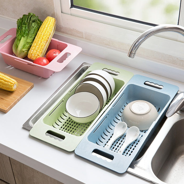 Adjustable Retractable Drain Basket - vital gadget